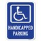 Signmission Handicapped Parking Handicapped Heavy-Gauge Alum Rust Proof Parking Sign, 18" x 24", A-1824-23918 A-1824-23918 - alternate 1